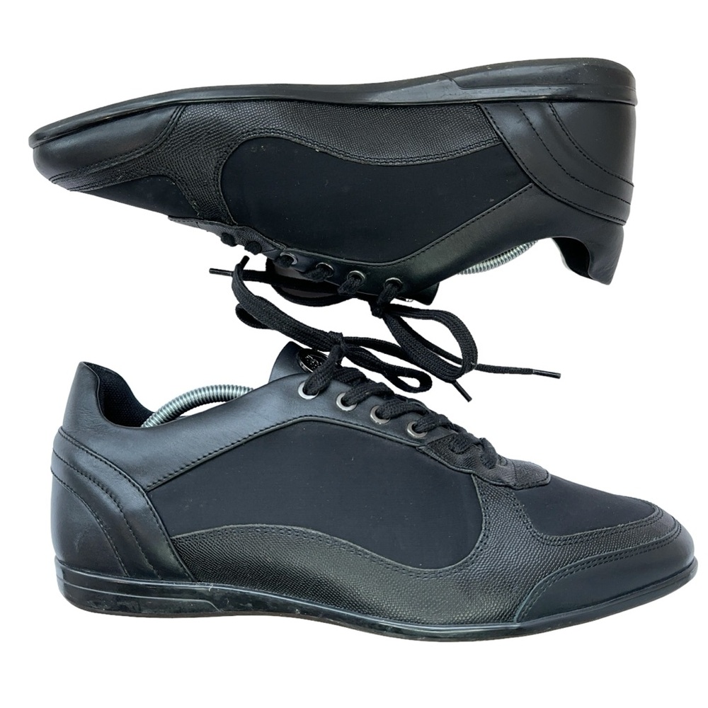 Versace Collection Noir Runaway Black Low Top Sneakers Paneled Mens EU 45 US 12 - Picture 5 of 8